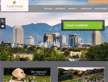 Tablet Screenshot of fairstoneapartments.com